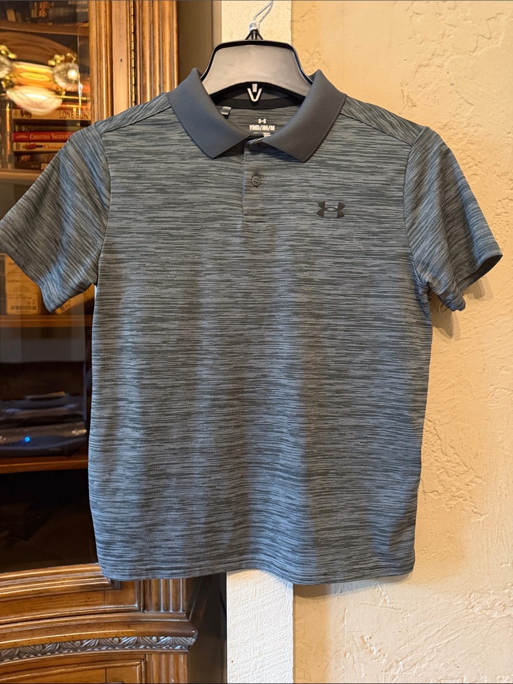 Under Armour Gray Heathered Performance Polo